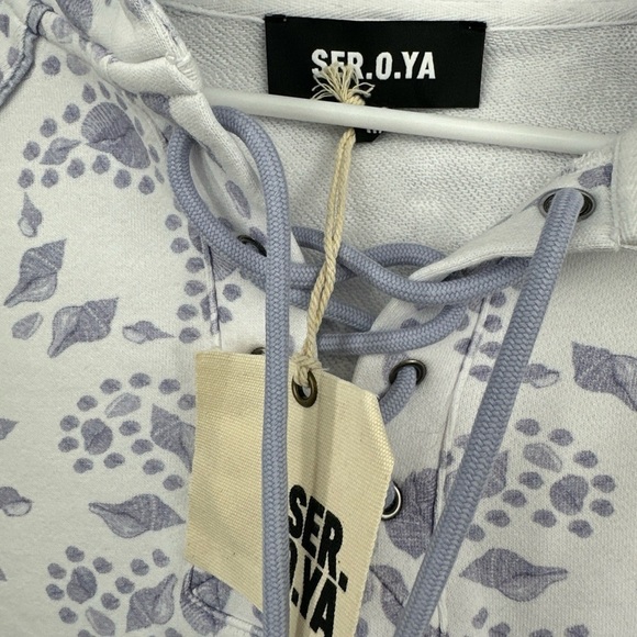 SER.O.YA FOSTER Bandanna Printed HOODIE NWT MSRP $295 Size M - Picture 7 of 7